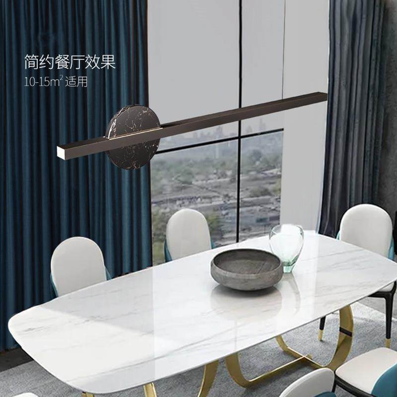 新款档全铜餐厅岛长条吊灯高轻奢设计师951大理石吧台台办室公吊