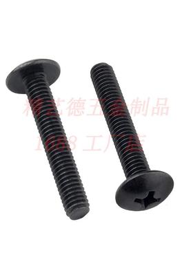 30十字槽T形头机螺钉.黑色大扁头机丝螺407丝丝TM螺M钉