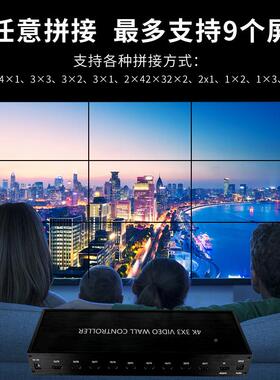 像电H115DM拼I液晶视拼接盒1进9出视频图接屏控制器拼接多画面处