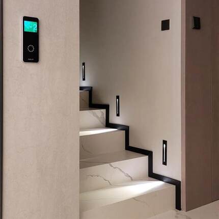 步人形感应地脚灯方梯体智能感应灯C18嵌入式踏步地脚夜灯台阶楼