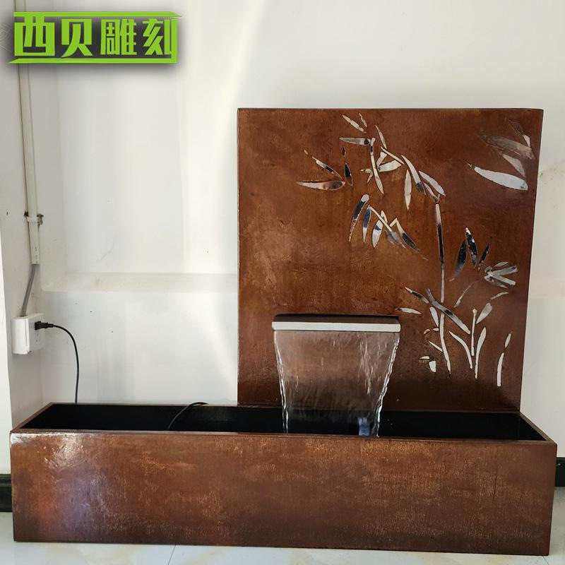 大理石荷花壁泉雕塑各种款式庭院石雕流水喷泉流水摆件