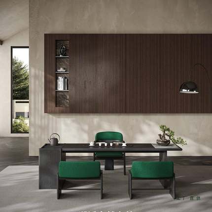 实木茶桌椅客合OXJ现代简约墅轻组奢家用厅办公室茶台茶几泡别茶