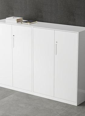 钢打物制办公文件柜矮柜落地储柜带锁印机AG放置柜料组合资隔断柜