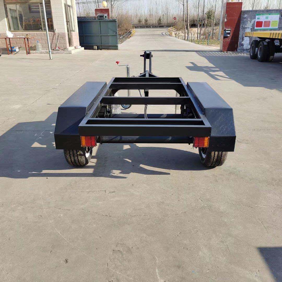 发电机盘塔组底骨架拖车CGH2吨应急拖车房车四轮牵引拖车灯拖车