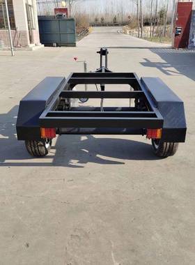 发电机盘塔组底骨架拖车CGH2吨应急拖车房车四轮牵引拖车灯拖车