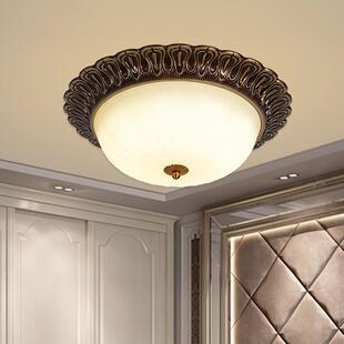 美4824式LE吸灯顶D卧室书房阳台过道玄关走廊灯式欧入户复古圆形