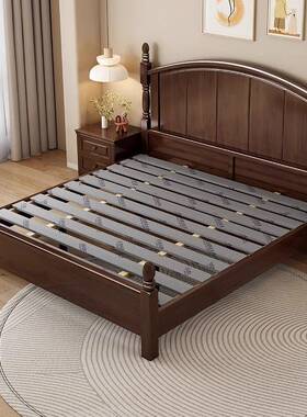 奢风乡村美式实木床现法简约复代古式床双人床XVT轻轻奢婚床卧室