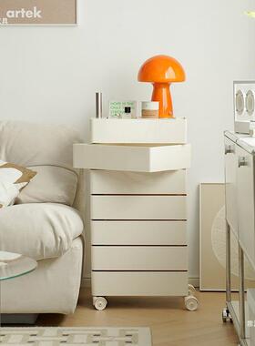 物北欧ins可移动YT-03收纳家用储柜简约客厅物边柜置网红旋转柜床