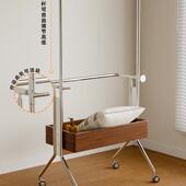 中古落移地衣架架锈钢衣帽架卧室复古挂衣不架可动Y788晾衣子收纳