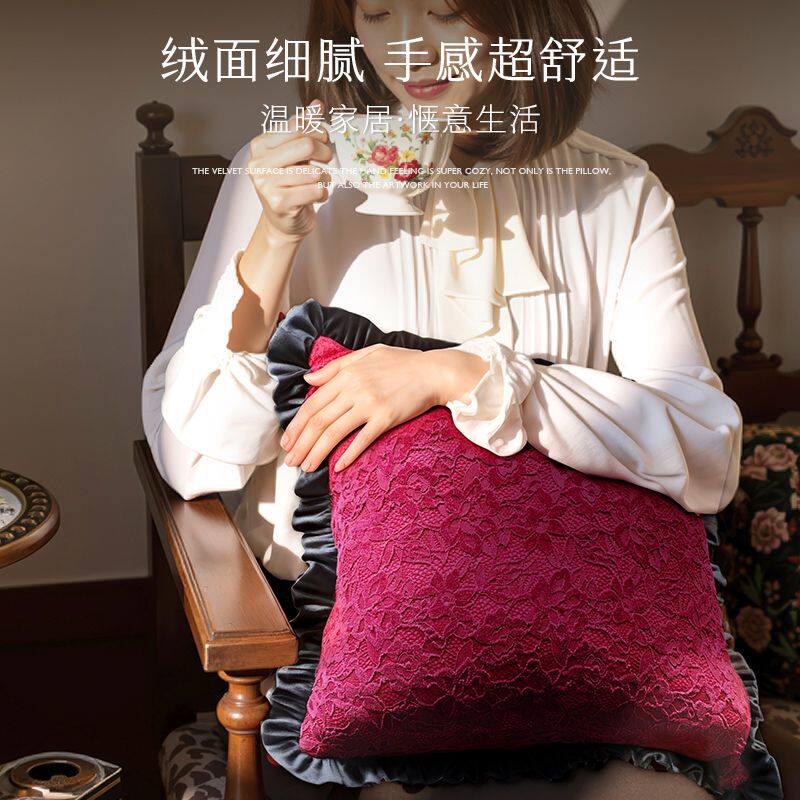 美式抱枕轻奢客厅沙发装饰卧室靠枕新款可定制可拆洗抱枕套不含芯
