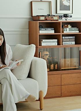 W/6新品迪安块模电视柜日家具客厅储式物书柜落地VUO自由组