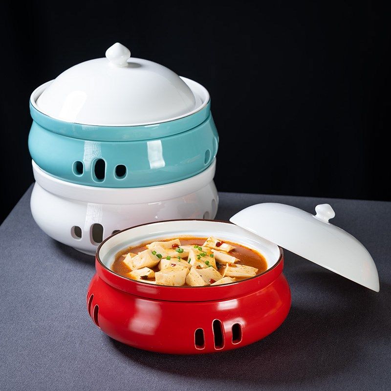 酒店餐厅明档菜私房菜陶瓷圆形干锅炉座菜盘酒精蜡烛加热明炉餐具,厨房/烹饪用具,火锅,淘宝优惠券,粉丝福利购,淘宝优惠卷