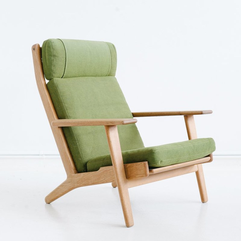 中古家具 丹麦单人沙发复古风MCM客厅卧室樱桃木定制复刻黑胡桃木