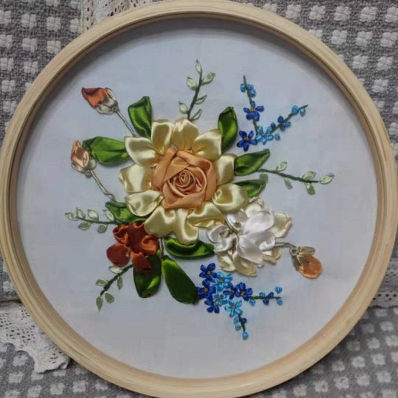 实木樟子松圆形画框  现代简约 装裱国画 拼图 艺术画等装饰