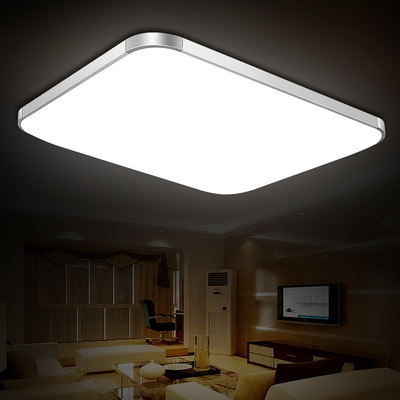 免费包安装LED吸顶灯 客厅灯具轻薄现代简约遥控卧室长方形灯具
