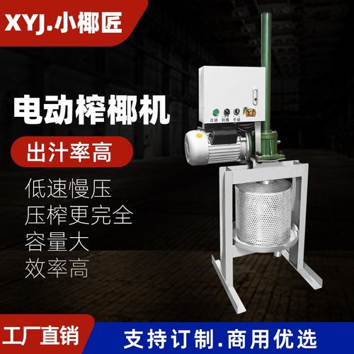 商用电动椰奶压榨机大容量果汁机 自动椰子榨汁机多功能水果榨汁