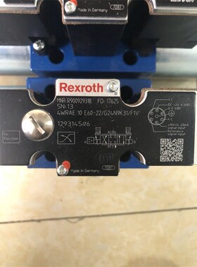R900929318 4WRAE10E60-22/G24N9K31/F1V力士乐比例阀德国原装