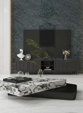 封真密连纹光大理石瓷砖白色密缝柔砖918大板砖面地D71517砖客厅