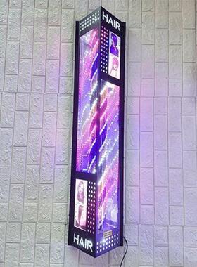 发转灯理发FWL店外贴加亮发廊户外复角古防三铁艺挂墙美水灯