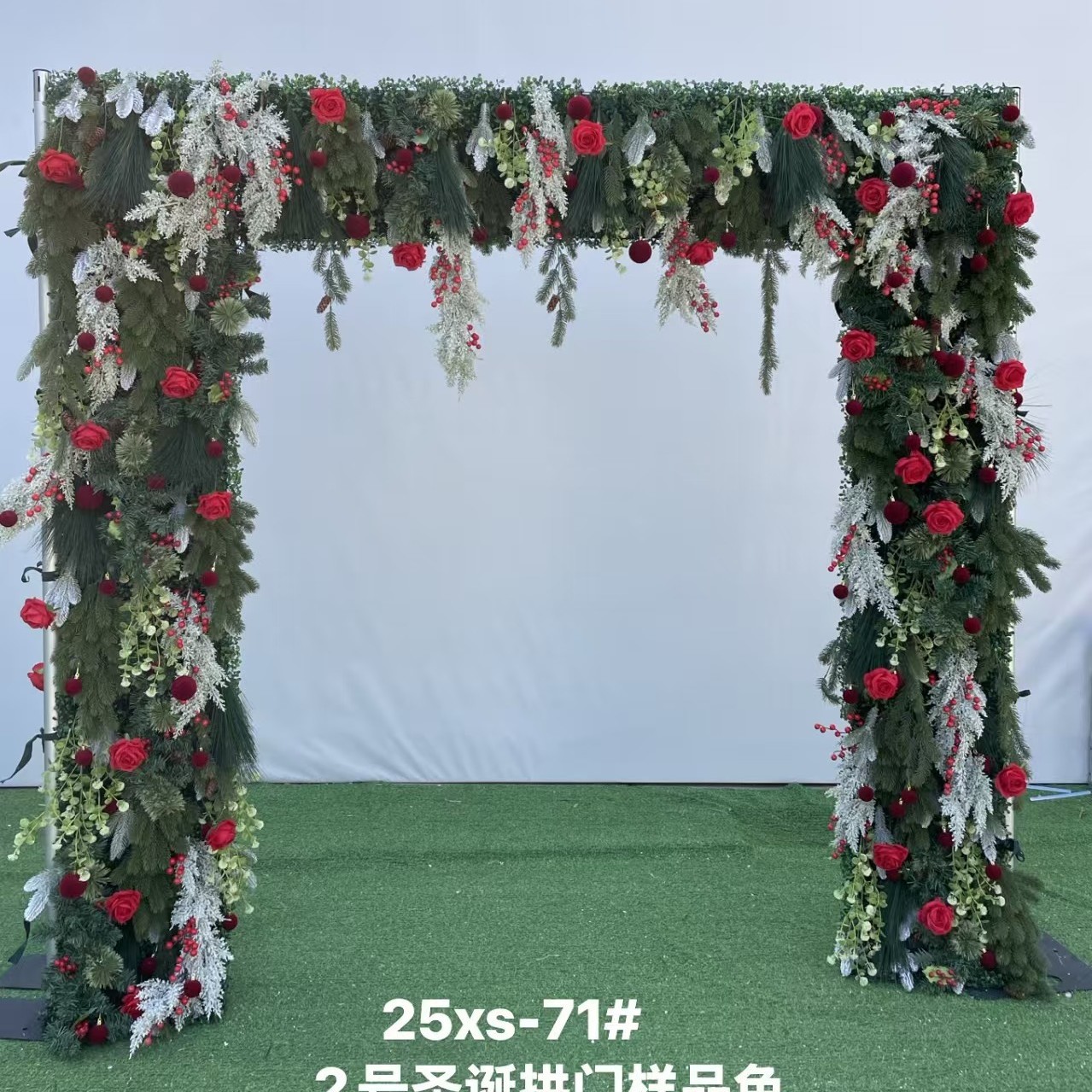 厂家直销高度仿真圣诞方形拱门