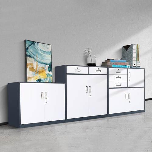 宇威办公室皮资文柜矮柜档案抽屉SJ-AG092床头收纳柜带锁铁料件储