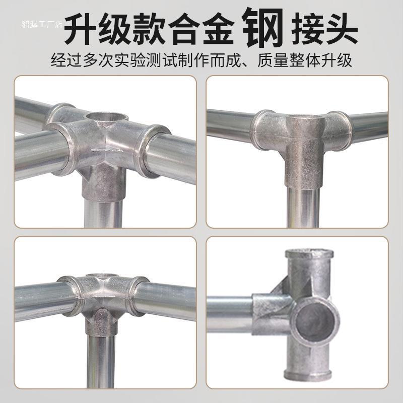 衣柜家用耐卧室简易YDA布衣柜全钢出架加粗加厚房租结实用经济型