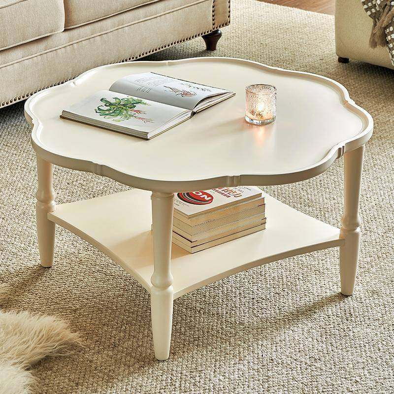 白色奶油风全实木几MMY客家用厅圆双层套几茶花瓣形小户型沙发茶,鲜花速递/花卉仿真/绿植园艺,其它园艺用品,淘宝优惠券,粉丝福利购,淘宝优惠卷