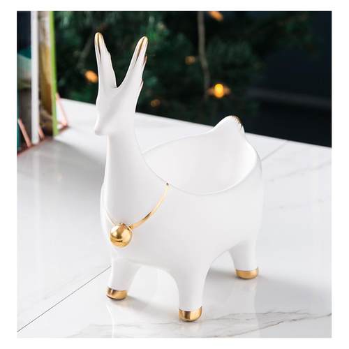 厂销创意欧式鹿摆件家居TAL玄关客视柜样饰板间软装品电摆厅件