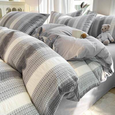 提花A000000-8类母婴级色四织棉风件套纯棉三全件套学生宿舍公主1