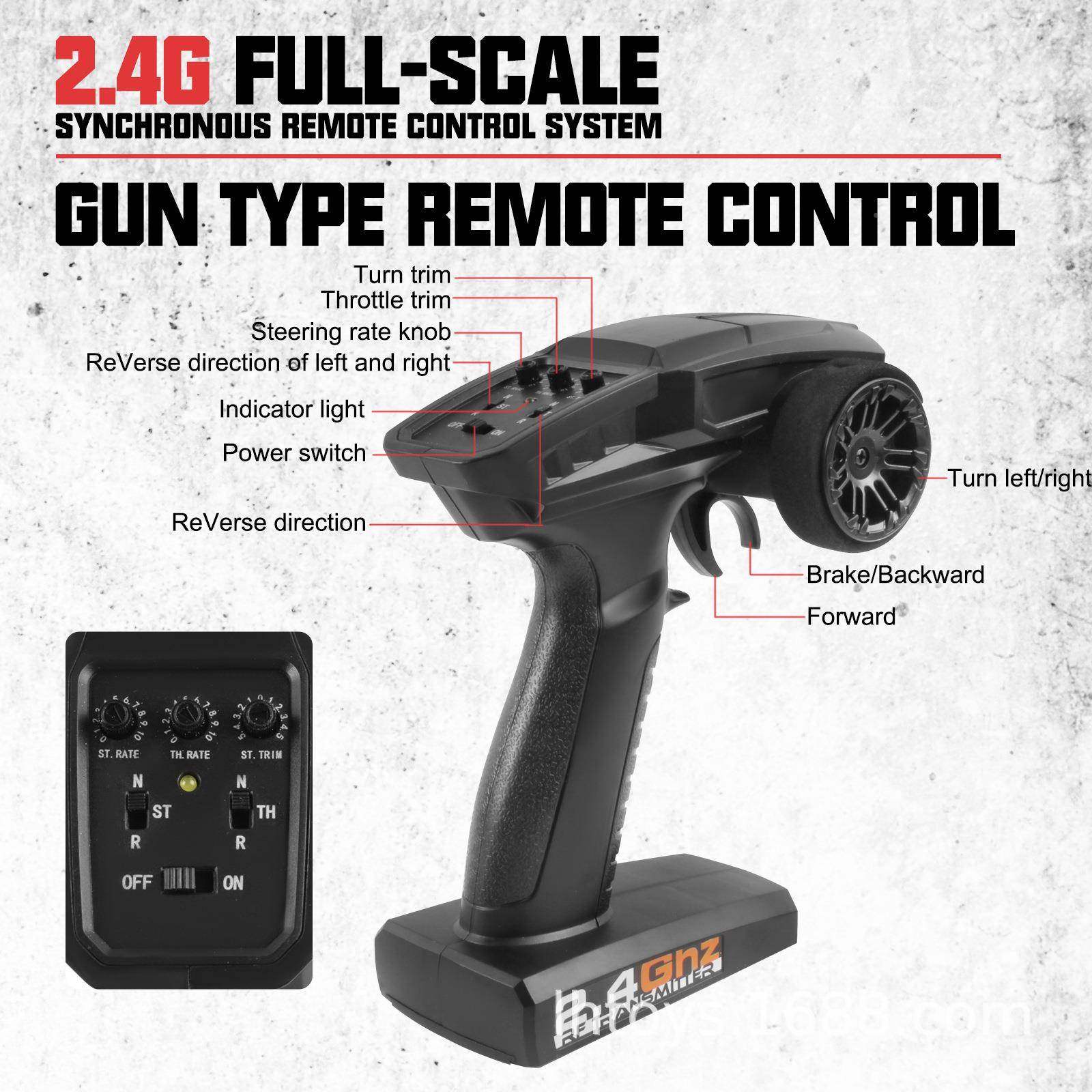 ENOZE920野0E遥控高速攀0爬车:1大型四1驱越R686C玩具皮卡车模型
