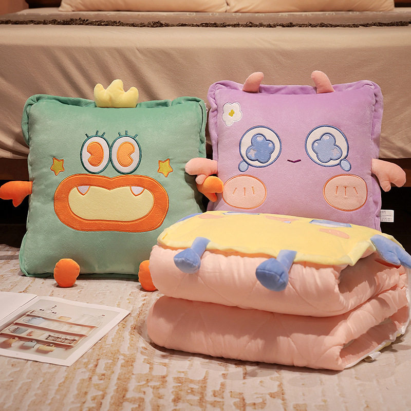 抱枕被子两用二合一折叠靠枕办公室午休毯枕头汽车靠垫女生睡觉