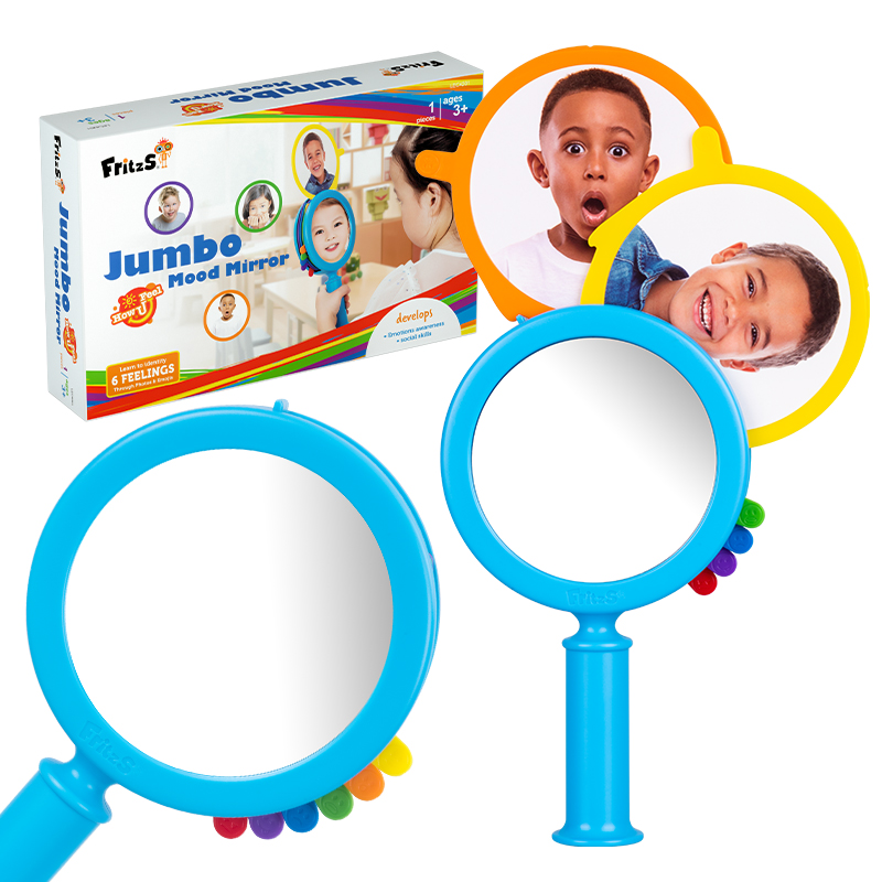 FritzS儿童宝宝表情认知镜子玩具家用小化妆台幼儿园早教益智教具