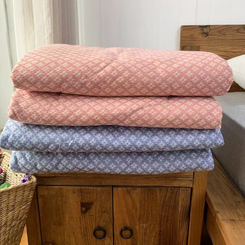 刘大姐家 可水洗老粗布提花夏被 春秋被 冬被 精梳棉保暖柔软被子