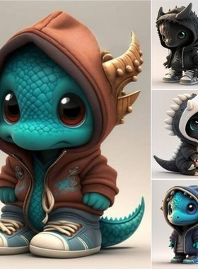 新款万圣节装饰摆件恐龙精灵雕塑摆件氛围场景布置树脂工艺品