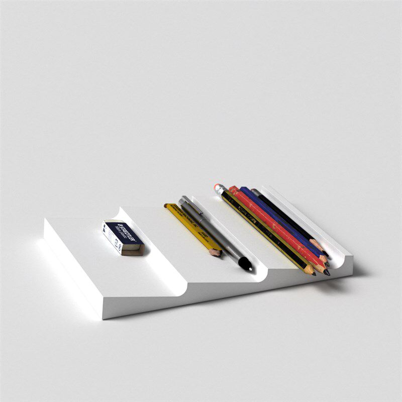 创意水泥波浪摆件多用家居文具小物品收纳台小众个性礼品桌面整理