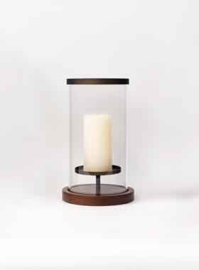 现代BGH简玻璃氛围感烛台装摆饰样板间客烛厅餐厅台装饰约桌面件