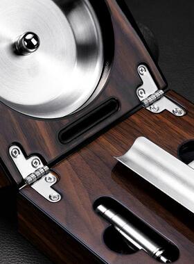 IGAR灰LOONG茄龙雪40534茄烟灰缸套装便携装雪茄烟烟缸雪茄剪C雪