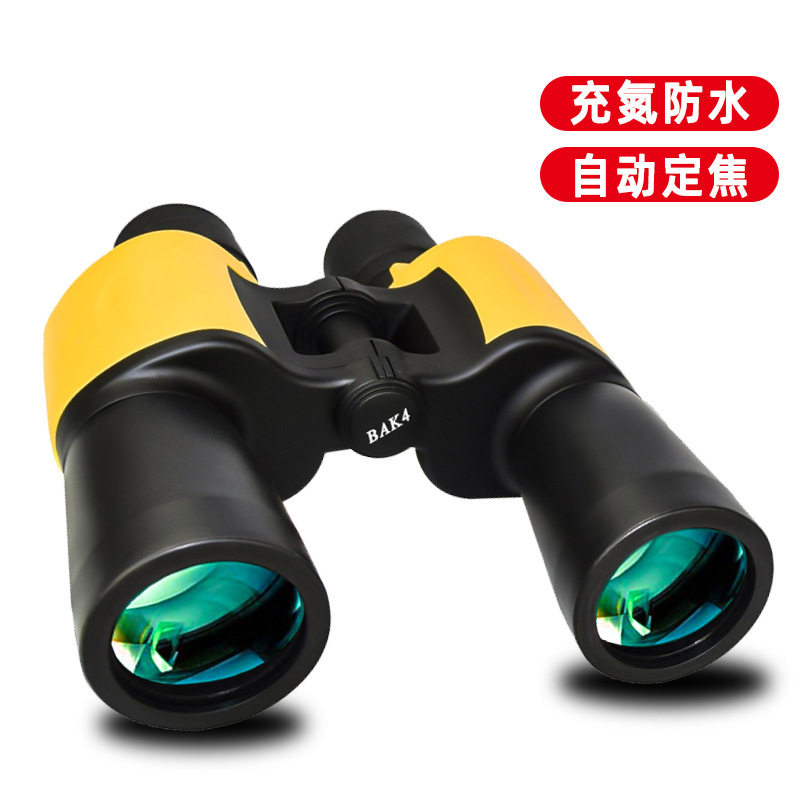 厂家批发10X50双筒望远镜充氮防水高倍高清带罗盘坐标测距望眼镜