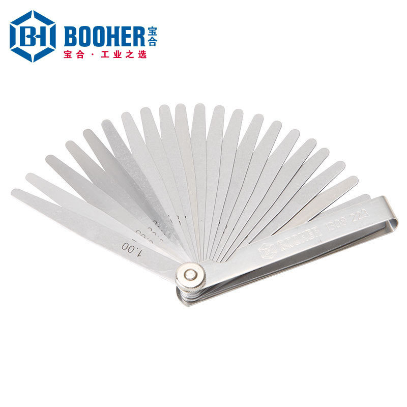 Booher宝合工具23件套公英制塞尺BH1308223高精度塞规塞尺折叠式