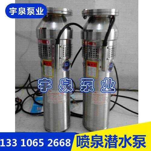 江苏徐州市喷泉专用潜水泵QSP65-10-3千瓦304不锈钢降水灌溉泵