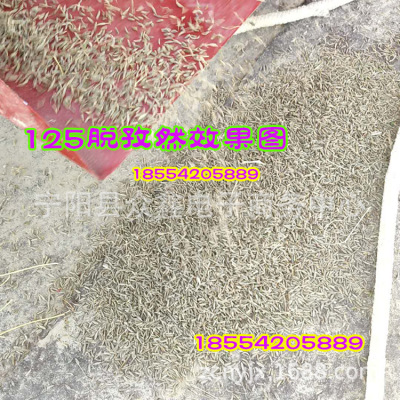 青海孜然脱粒机定制柴油机版电动脱粒机125自动进料三风机脱粒机