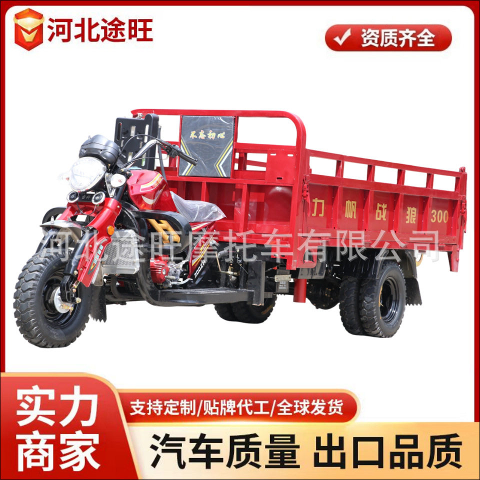 跨境自卸载重三轮摩托车 动力农农用运输车辆