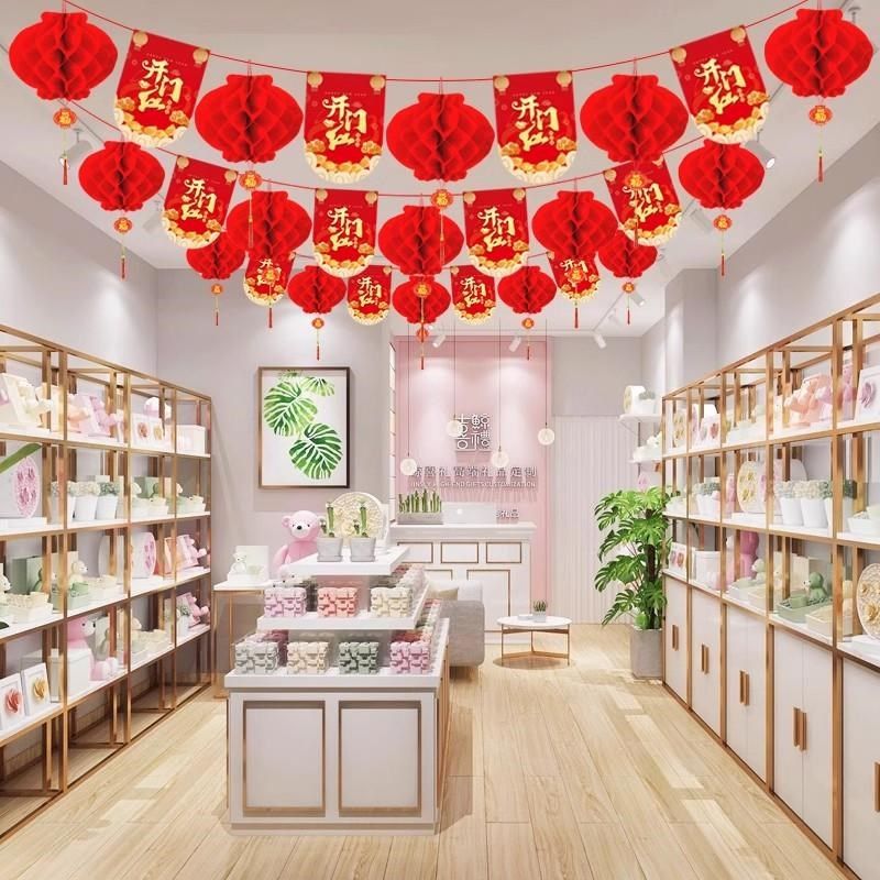 开门红挂件蜂窝灯笼2025年职场布置销售公司办公室天花板室内吊饰,节庆用品/礼品,灯笼,淘宝优惠券,粉丝福利购,淘宝优惠卷