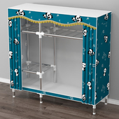 简易衣柜家用卧室收纳组装 布衣柜出租房用结实耐用全钢架加粗加厚