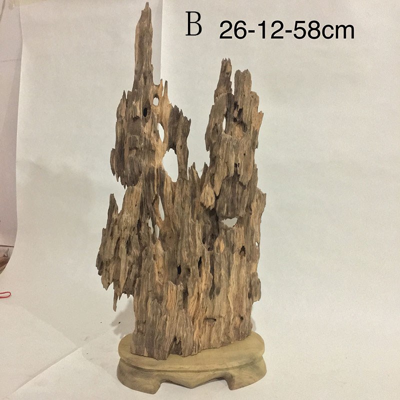 自然朽木摆件 风化木沉水木装饰材料 鱼缸造景材料 桌面意境摆件