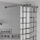 浴室L形浴帘杆可伸缩卫生间弧U型挂帘杆免打孔不锈钢洗澡拉帘杆管