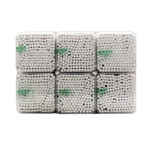 棉花朵朵棉签 双头型 200支 1200支 7.5cm 6盒 方形 竹棒