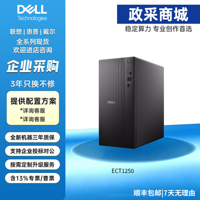 戴尔Dell Pro Tower ECT1250新款大机箱商务台式机2026款企业采购