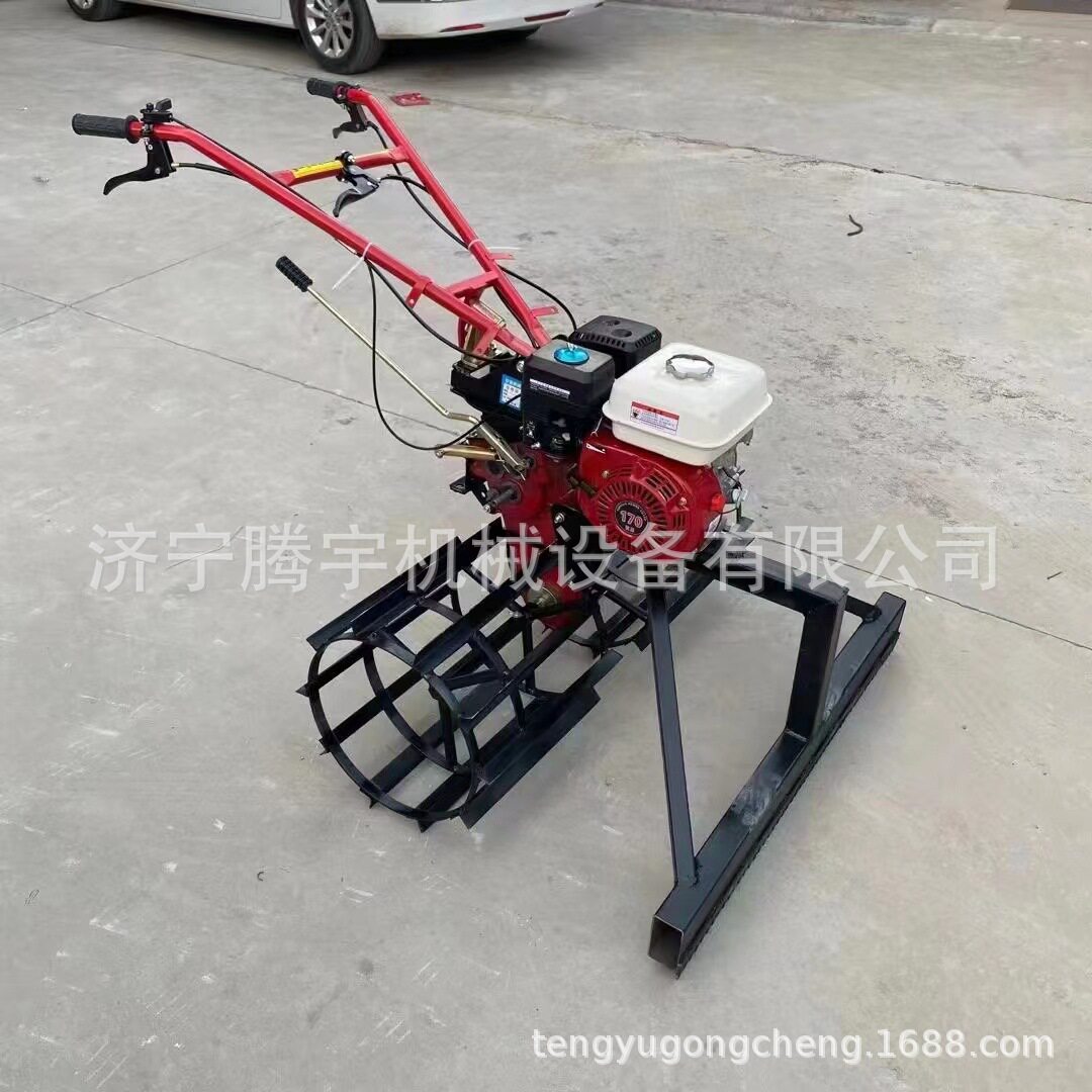小型柴油摊灰机混凝土路面扒灰机国产动力混凝土扒灰机