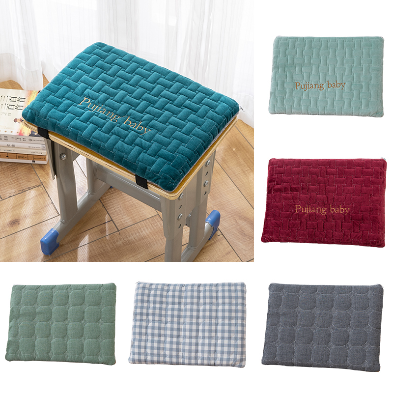 双面加厚坐垫椅子学生方形凳子可拆洗书桌垫子四季通用教室课桌椅